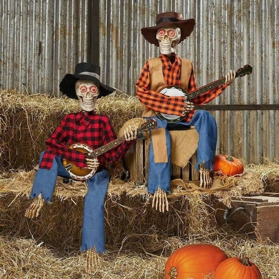 🔥Halloween Pre Sale 55% OFF – 💀Funny Animated Dueling Banjo Skeletons