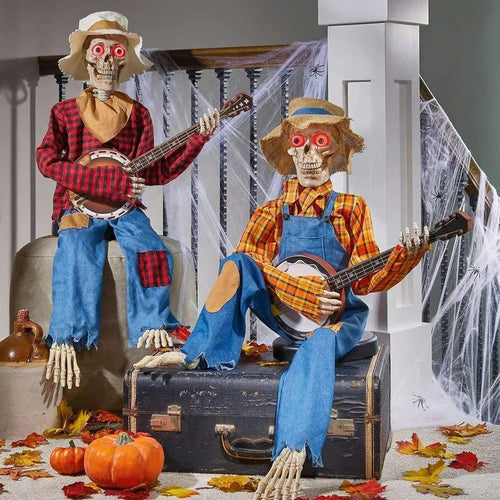 🔥Halloween Pre Sale 55% OFF – 💀Funny Animated Dueling Banjo Skeletons