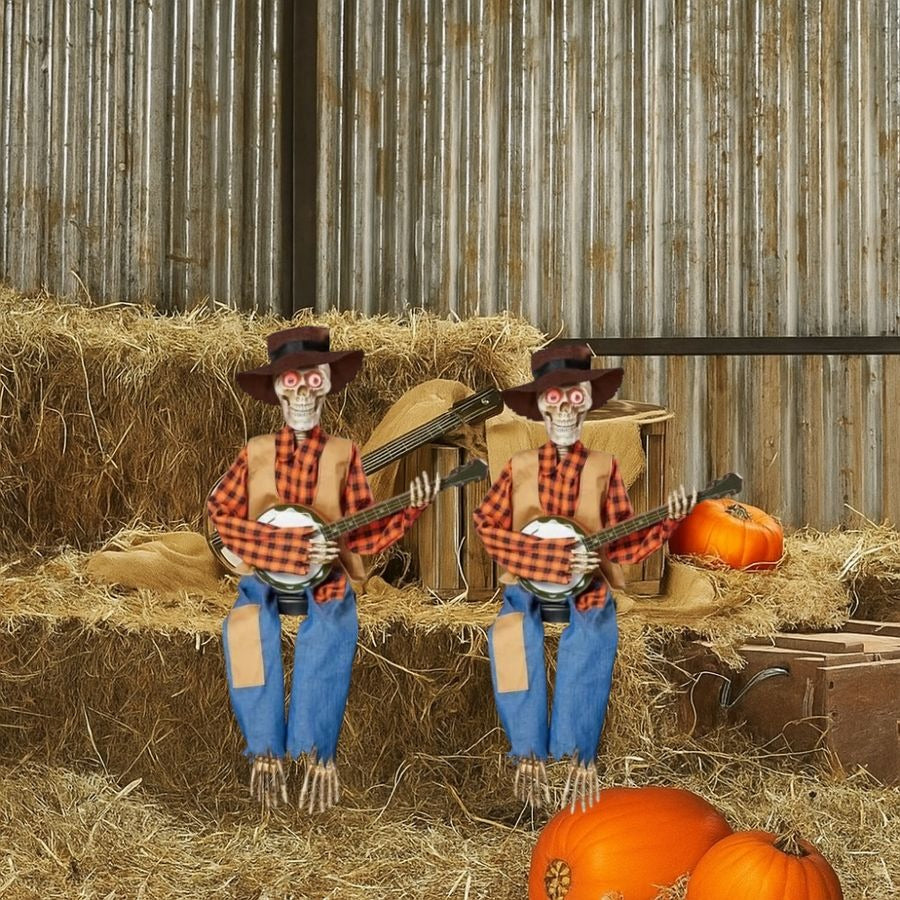 🔥Halloween Pre Sale 55% OFF – 💀Funny Animated Dueling Banjo Skeletons