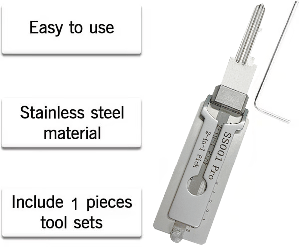 🔑 QIAWI™-Stainless Steel Master Key Decoder
