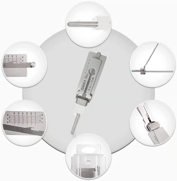 🔑 QIAWI™-Stainless Steel Master Key Decoder